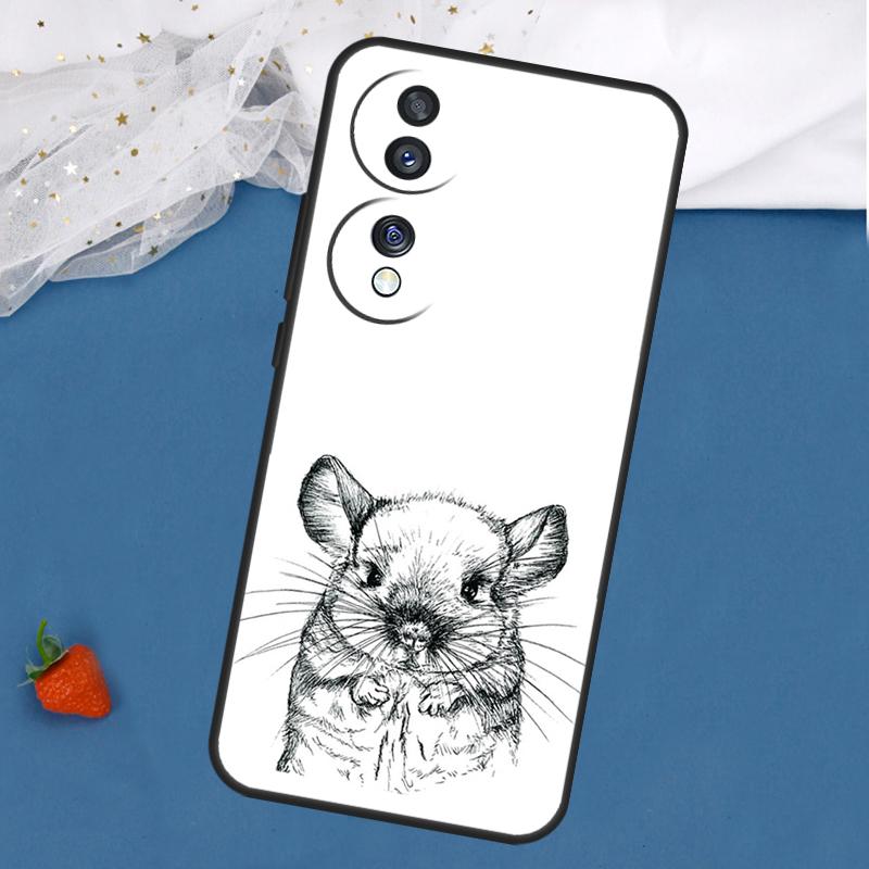 Cartoon Chinchilla Case For Honor Magic 5 6 8 Pro 7 Lite 200 400 50 70 90 X8c X8b X9a X9b X9c X9d Win RT Cover