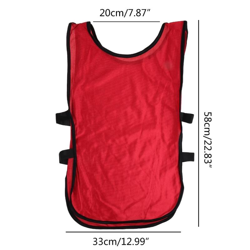 Children Kid Team Sports Football Soccer Training Pinnies Jerseys Train Bib Vest
