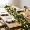With Lights Eucalyptus Garland Green Green Flower Garland Lush Faux Greenery Garland  Party Decor