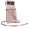 For Moto 40 Zipper Style Wallet Case Pouch, Cross Shoulder Leather Case for Vivo X Flip with Card Slots