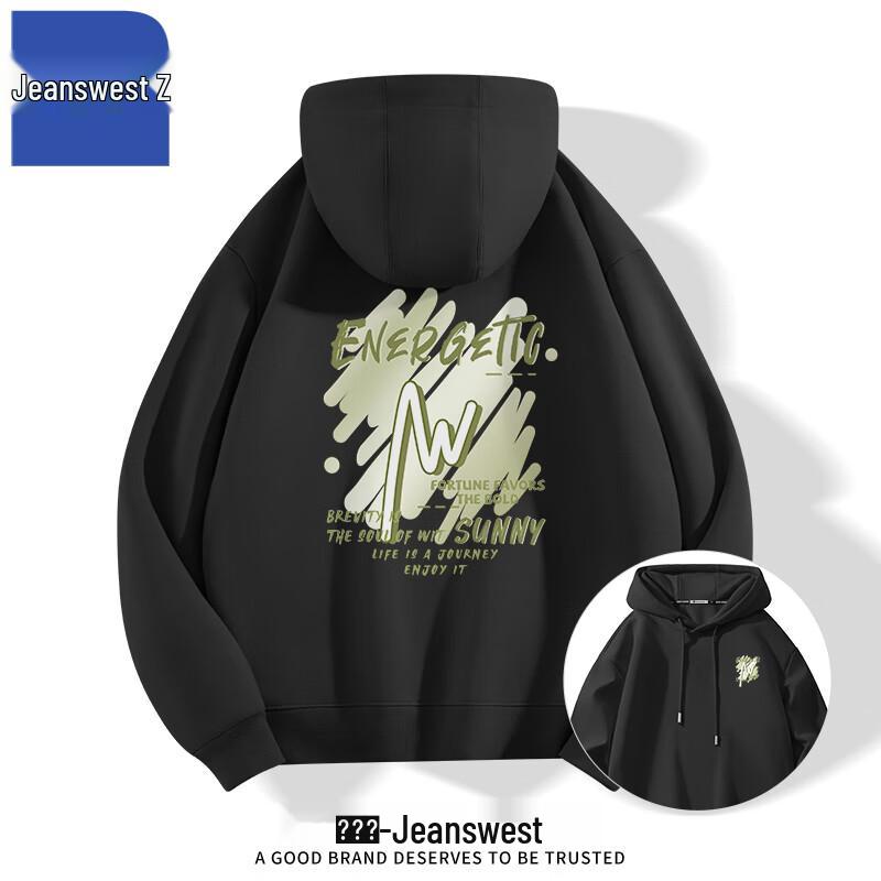 

Толстовка с капюшоном Jeanswest для мужчин T1003 с логотипом Z, утяжеленная 2XL