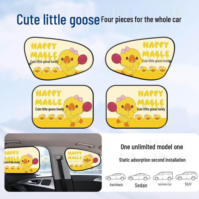2026 Car Sunshade Heat Insulating Window Curtain - Interior Side Window Sun Blocker
