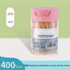 Doppelseitige Bambus-Zahnstocher mit Halter - Einweg-Hochwertige Interdentalreiniger
