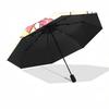 1pc Pompompurin Automatic Folding Umbrella - Portable Tri-Fold Design with Iron Frame, Perfect for Outdoor Use, Festive Gifts, Travel, Daily Use, Suit