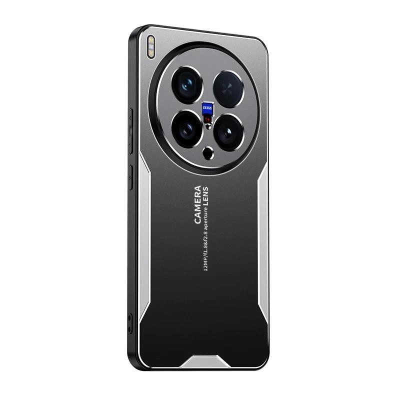 Metal Matte Hard Phone Case for Vivo X200 Ultra Camera Lens Protection Soft Silcione Bumper Shockproof Cover for VIVO X200S