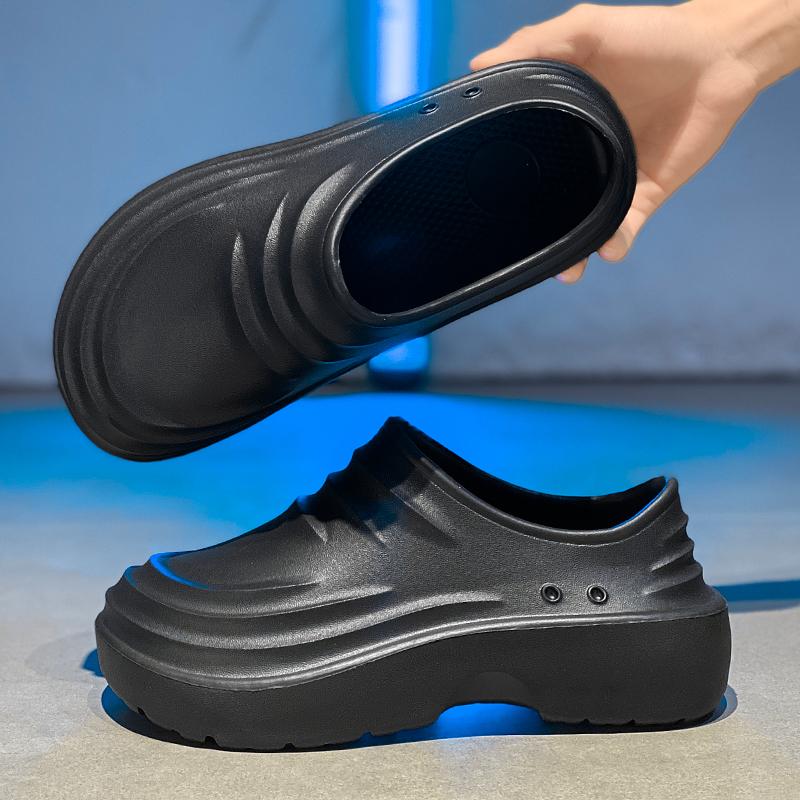 Pánské kuchařské boty Pánské letní plážové pantofle Vodotěsné Olejivzdorné Kuchyňské boty Protiskluzové Zahradní dřeváky Hotelová pracovní obuv EVA Sandál