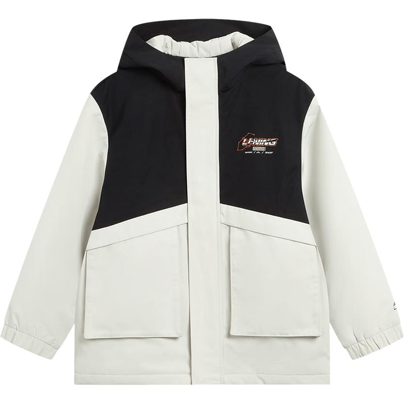 Li-Ning Boys' 3-in-1 Fleece Lined Water-Repellent Padded Jacket