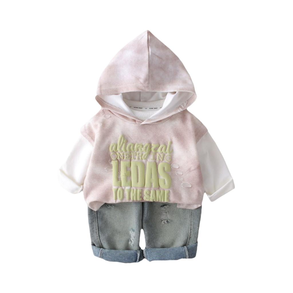 Uformelt langermet sett for barn, komfortable hverdagsantrekk