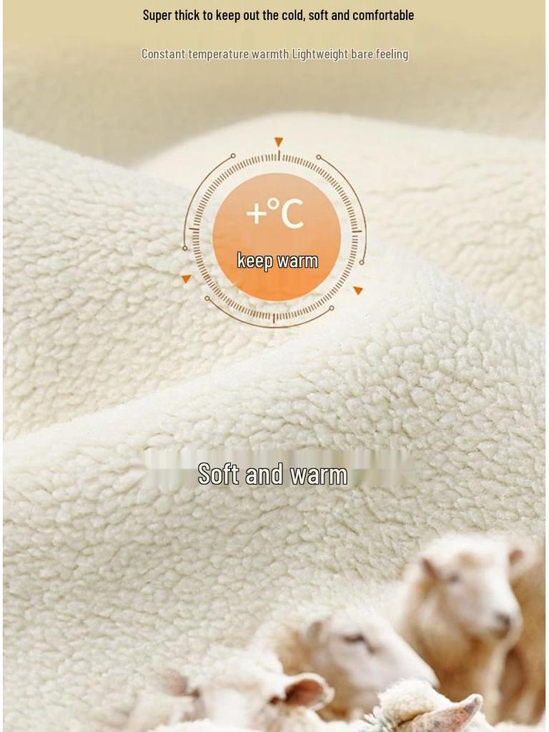 Ανδρικό Σετ Θερμής Εσωτερικής Ένδυσης από Παχύ Μαλλί Αρνιού - Φούτερ & Παντελόνι Φθινόπωρο/Χειμώνας για Προστασία από το Κρύο