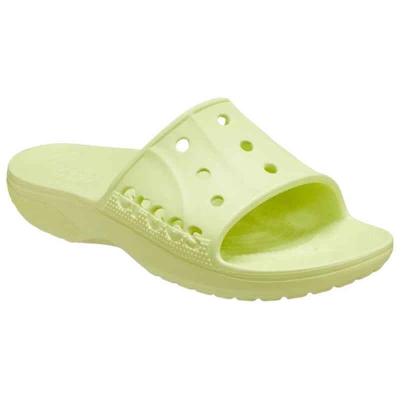 Crocs Baya 2 Lightweight Commuting Outdoor Casual Comfort EVA Anti-Abrasion Slippers Unisex Green