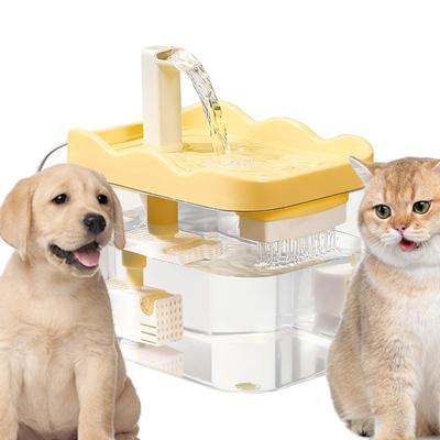 Water Fountain For Cats Quiet Pump 1L Pet Supplies Large Capacity Cat Water Fountains For Drinking Kitten Puppy Pet Indoor Home