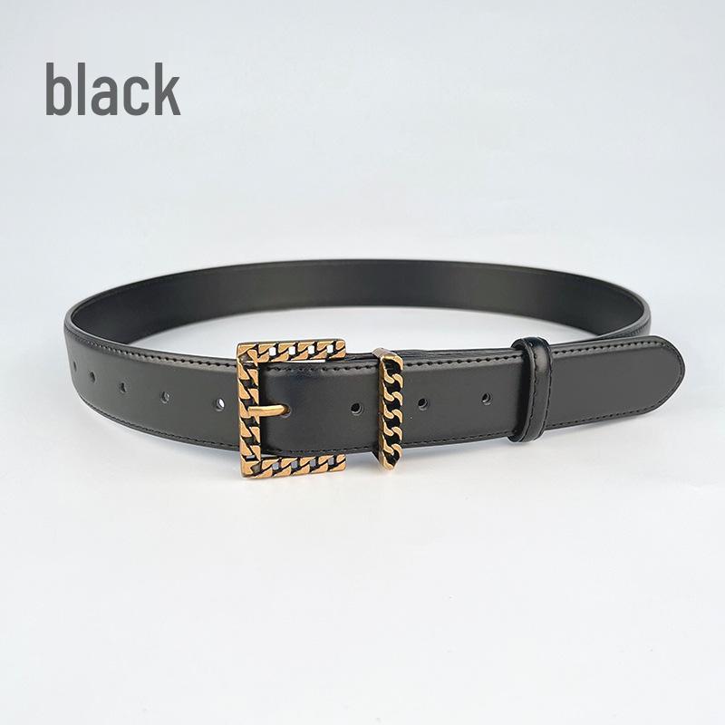 

Женский ремень из натуральной кожи - Ширина 3,3 см, Универсальный для джинсов, юбок, свитеров, пальто, Винтажная коровья кожа 105 cm