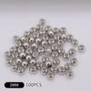 100Pcs  Gold Plated Ball Crimp End Beads,Crimps Beads,2Mm 2.5Mm 3Mm Stopper Spacer Beads For Diy Jewelry Making Supplies