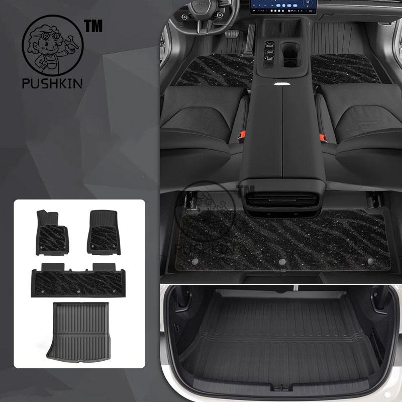 For Xiaomi SU7 2024 2025 2026 TPE Floor Mats Dirt-resistant Foot Carpet Floor Cover Auto Interior Accessories