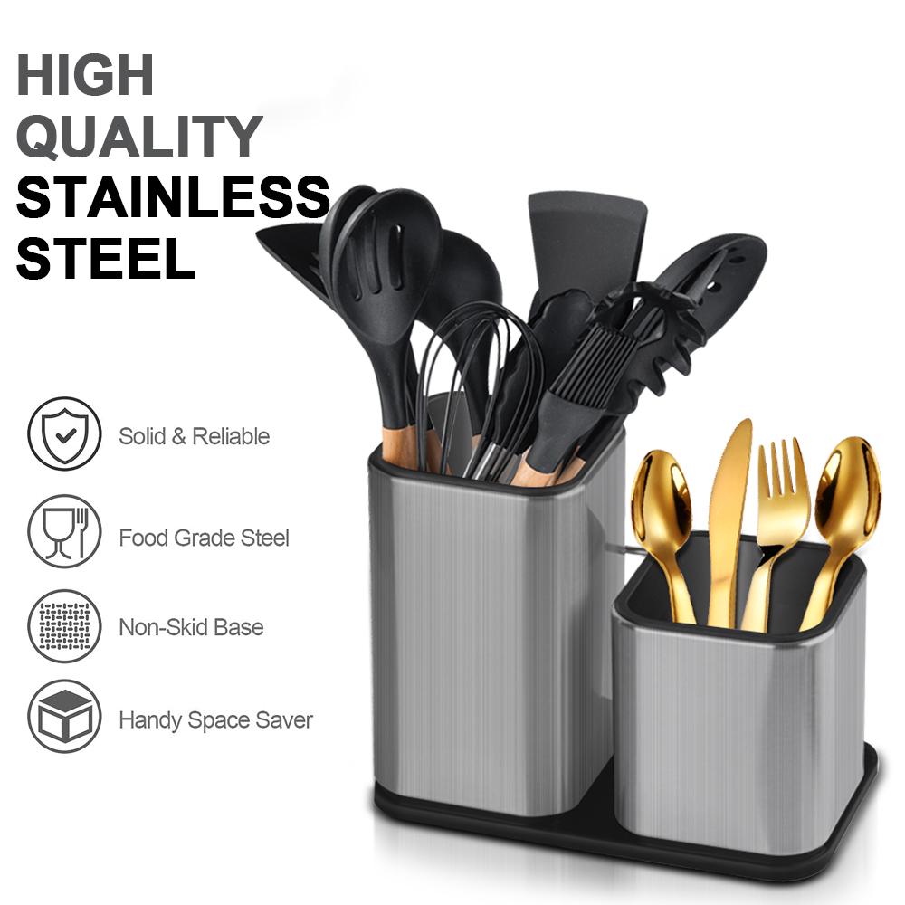 Knife Stand Holder For Kitchen Knife Stainless Steel Knife Holder Stand Cutlery Holder Block High End Kitchen Accessories