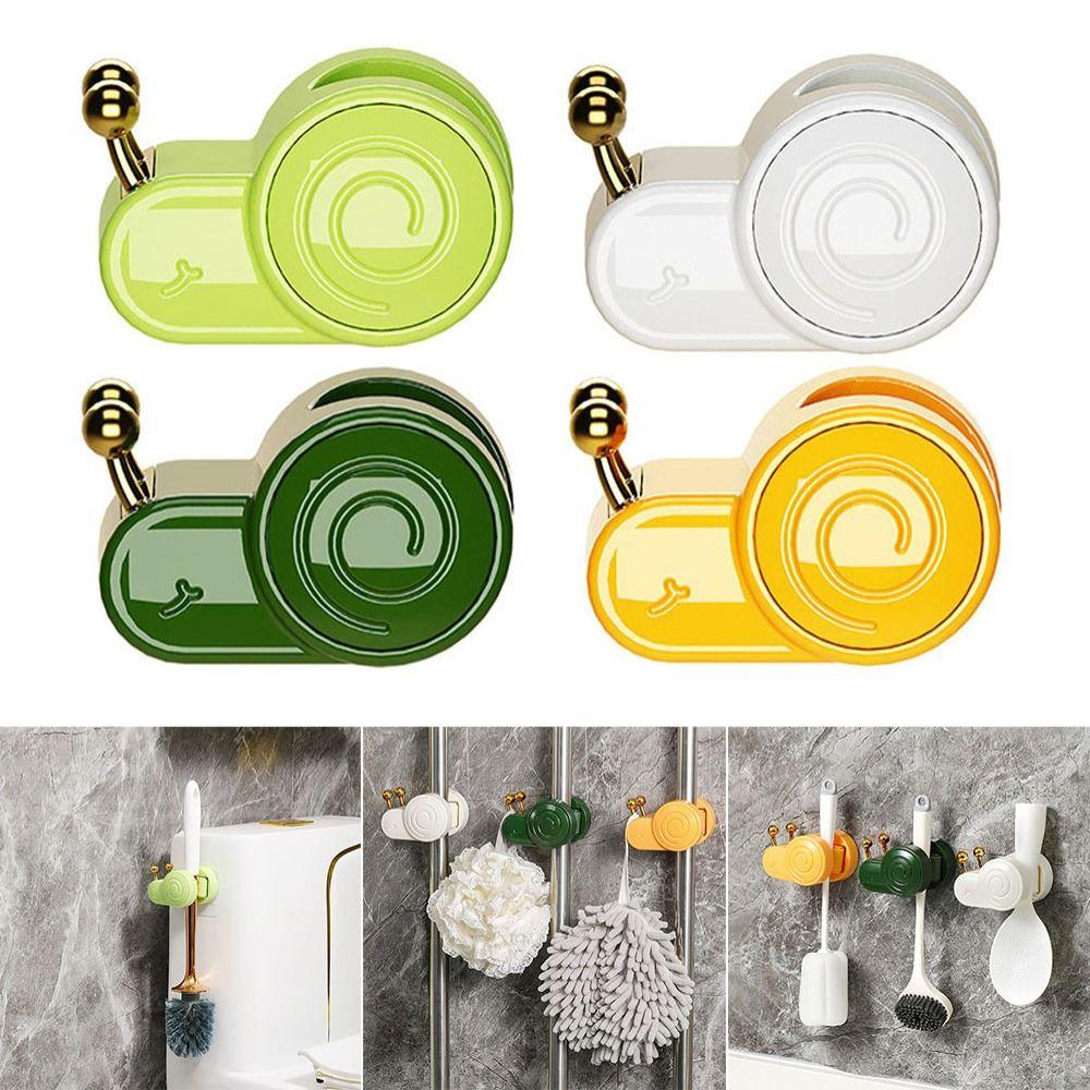 

Крючок для хранения швабры в форме улитки, пластиковый держатель для швабры, высококачественный зажим для метлы жёлтый