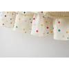 Dress Baby Girl Heart Shaped Button Colorful Polka Dot Bow Dress Send Bag