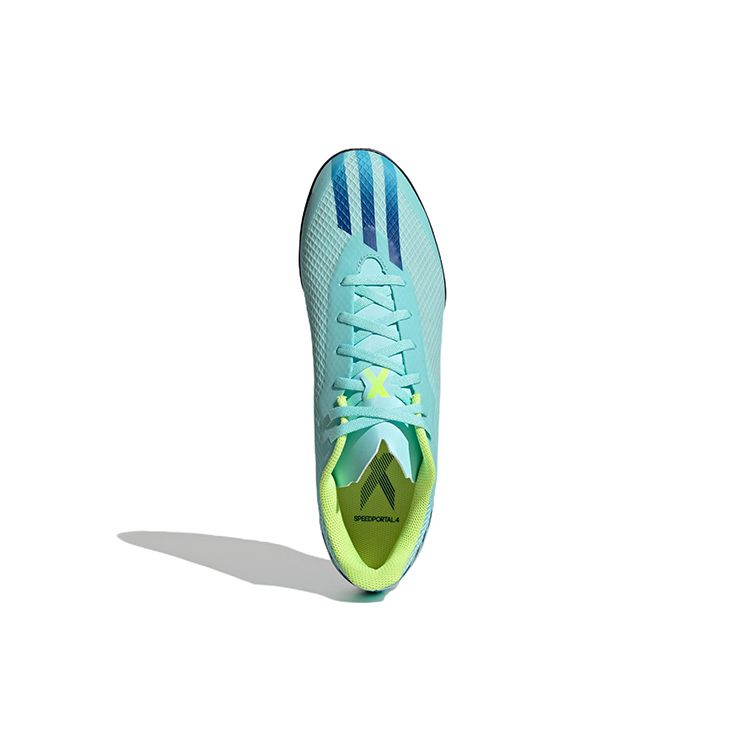 Adidas X Speedportal .4 Round Toe Lace-Up TF (Rubber Studs) Supportive Shock-Absorbing Lightweight Soccer Shoes Unisex Soccer Shoes Blue GW8508