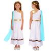 Girls Halloween Carnival Ancient Greek Roman Athena Goddesses Princess Queen Costume Greece Beauty Toga Worship Choir Dress Robe
