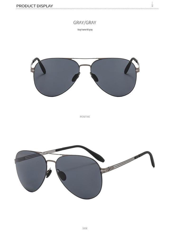 2023 Pilot Style Nylon Polarized Sunglasses (Model 7101) - Screwless, Weldless Design