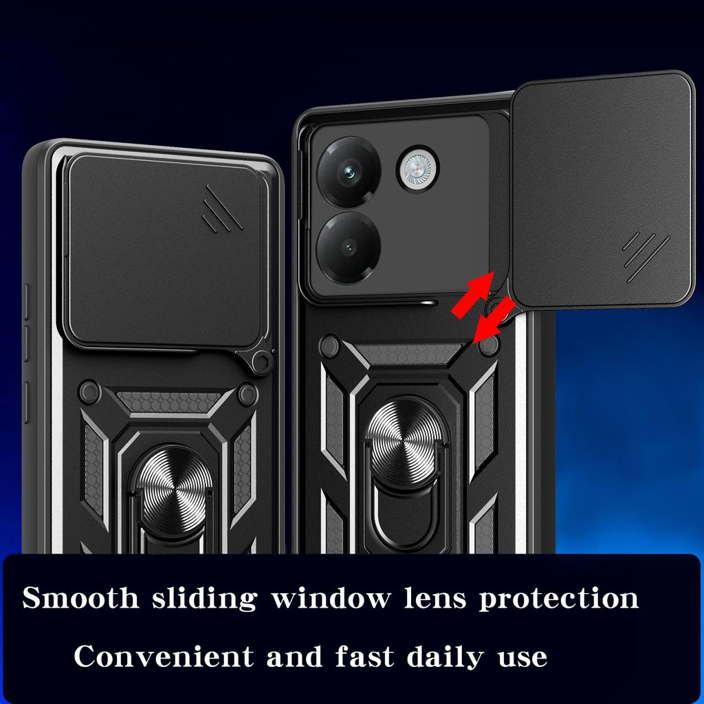 For Mi Poco F7 F8 Ultra Armored Protective Shell With Magnetic Ring For Mi Poco M8 M7 F7 F6 Pro PhoneCase With Camera Protection