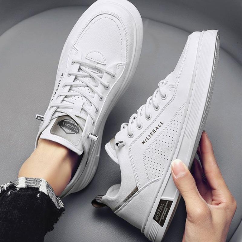 Klassische Herren Weiße Freizeitschuhe Sommer Neu Atmungsaktiv Anti-Geruch Sneaker Slipper Outdoor Fahren Laufen Tennisschuhe Ballerinas Schuh