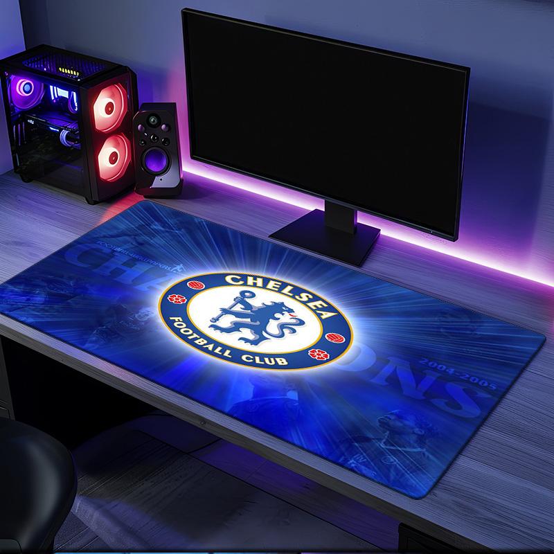 Chelsea Fc Champions League mouse pad, rubber base, esports desk mat, mouse pad for gamers and office use, gaming desk , easy to clean mat