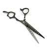 6.0 Inch Black, Hollow, Hair Scissors, Hair Scissors, Flat Scissors, Tooth Scissors, Thin Scissors