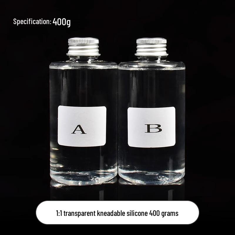 Set Jucării Adeziv Siliconic Epoxidic Super Moale cu Pudră Anti-Adezivă și Fulgi de Cocos Mochi DIY