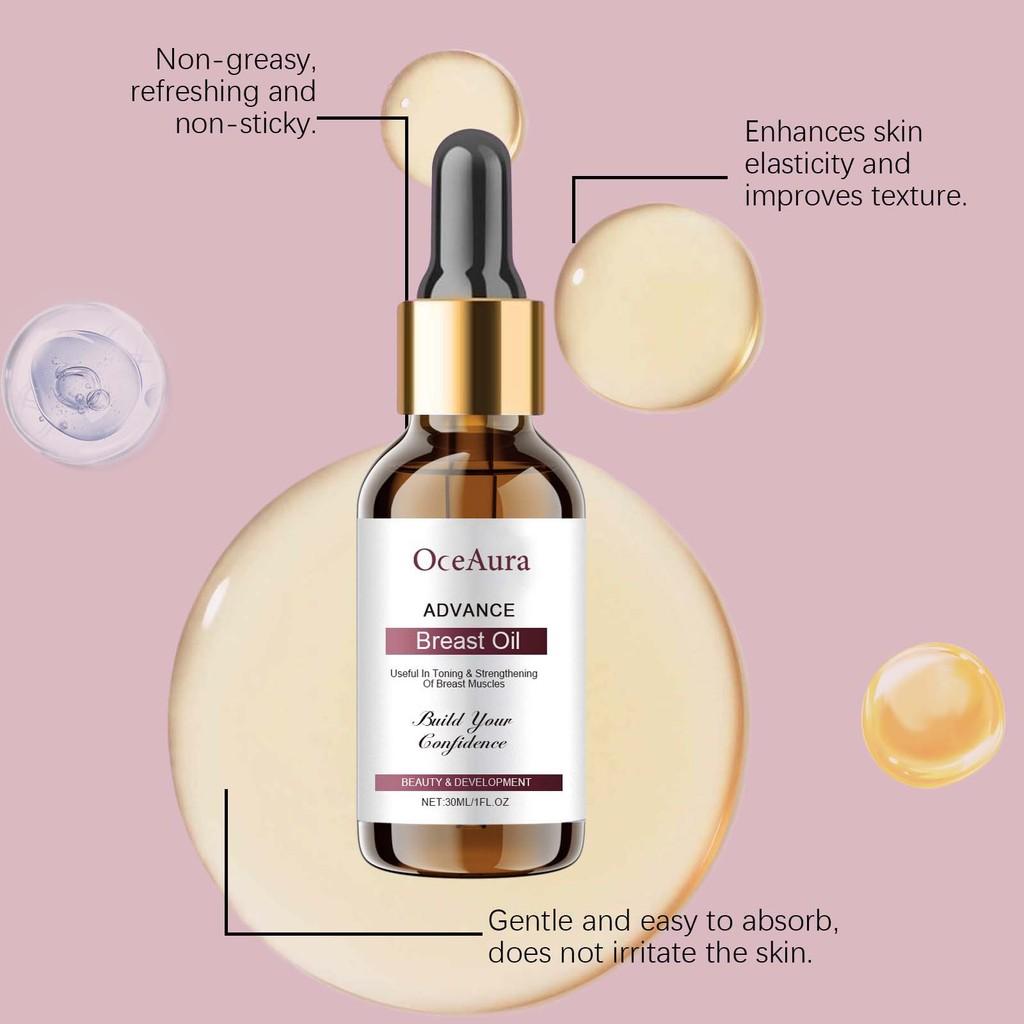 Oceaura Breast Care Essential Oil Gentle Moisturizing Formula For Firm And Elastic Skin