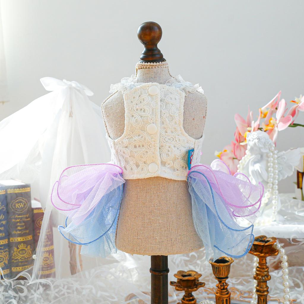 Pet Spring and Summer Teddy Bi Xiong Pomeranian Cat Puppy Dog Clothes Xingdai Dream Gauze Skirt