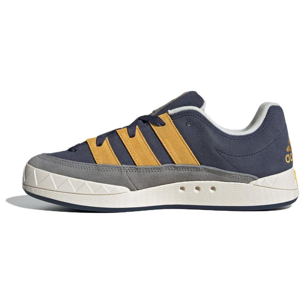 Adidas Originals Adimatic Semišové Pohodlné Odolné Lehké Nízké Skate Boty Unisex Skate Boty Modré Žluté ID0999