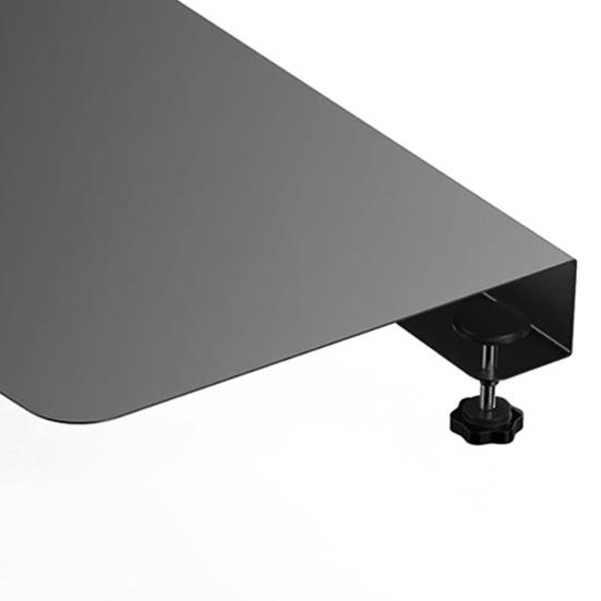 Clamp-on Corner Desk Connector Sleeve Plate Universal Simple Installation L-Shaped Desk Platform Extender Attachment