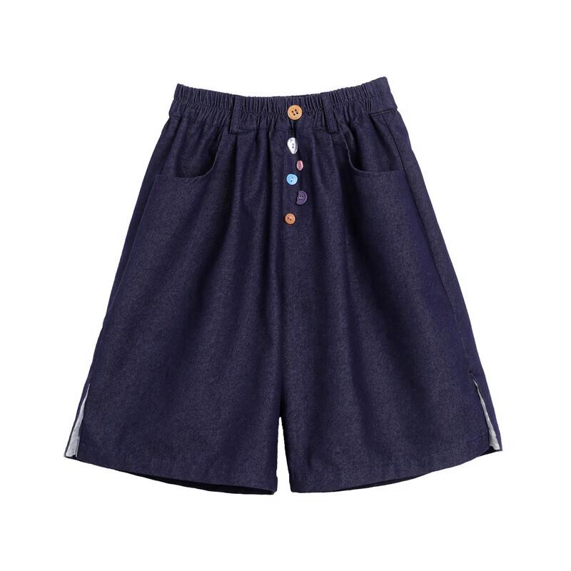 LUSON Girls' Summer Breathable Casual Bermuda Shorts