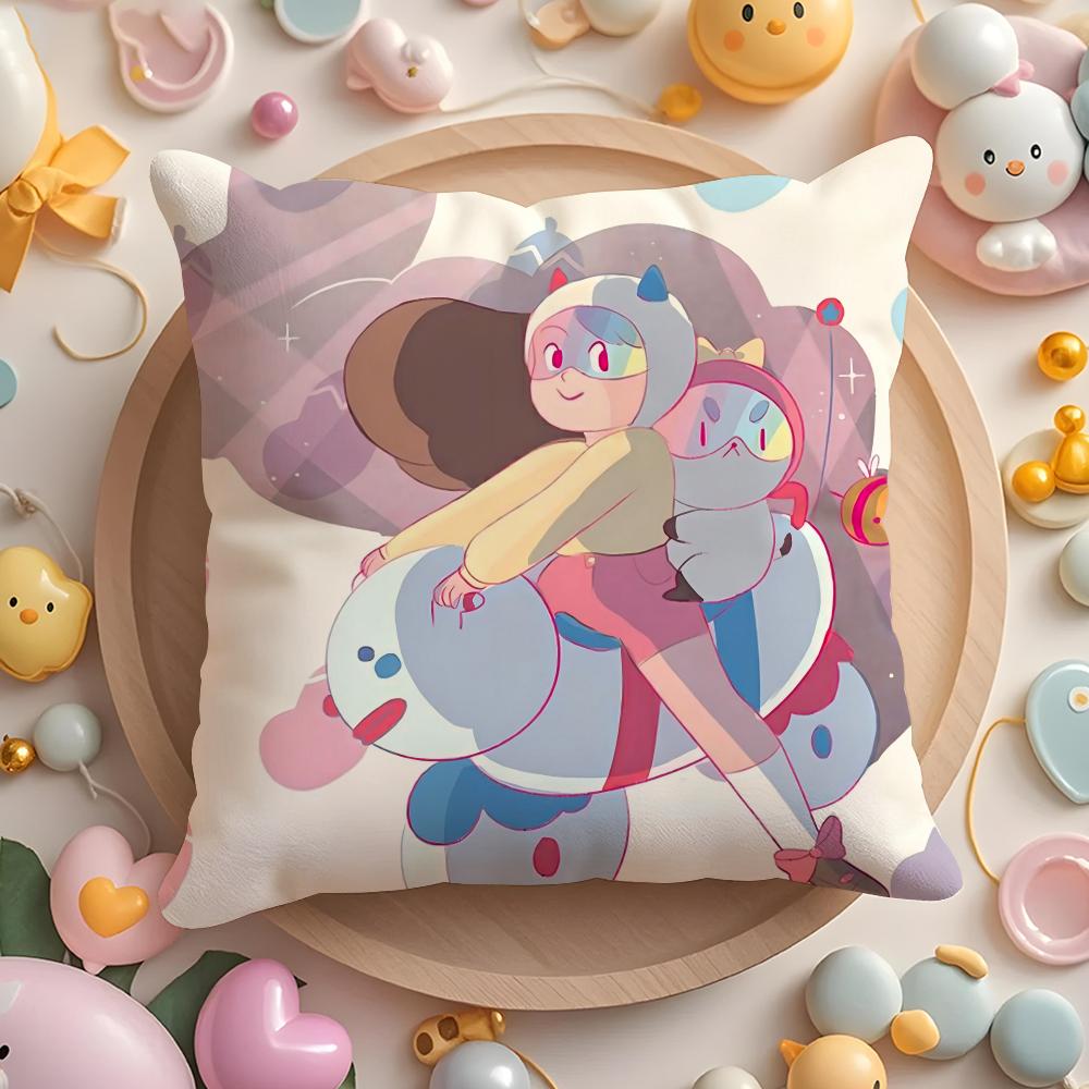B-Bee And P-Puppycat Cushion Cover Short Plush Double-Sided Printing Home Machine Washable In Warm Winter Pillow Case
