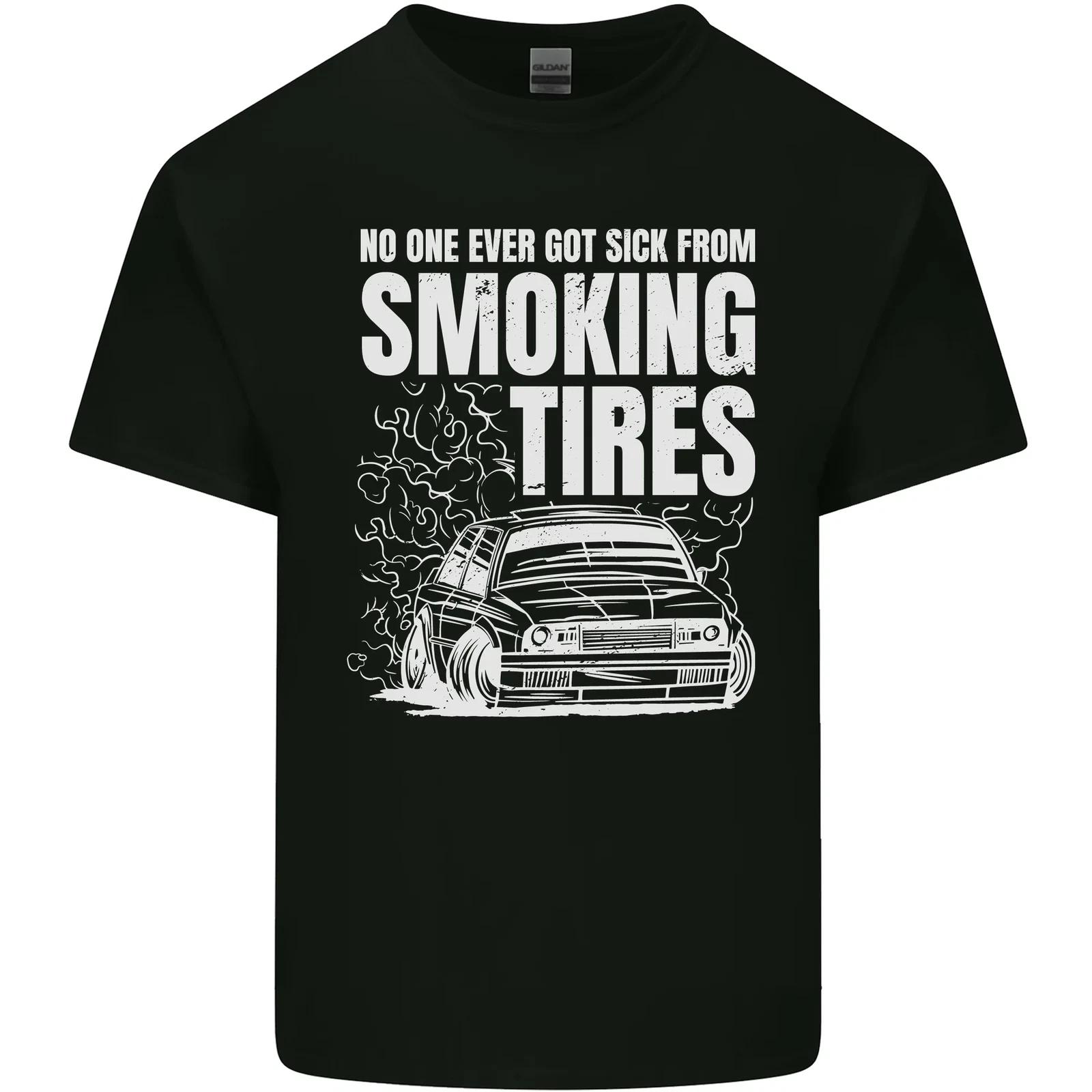

Burning Tires Car Drifting Kids T-Shirt Childrens M