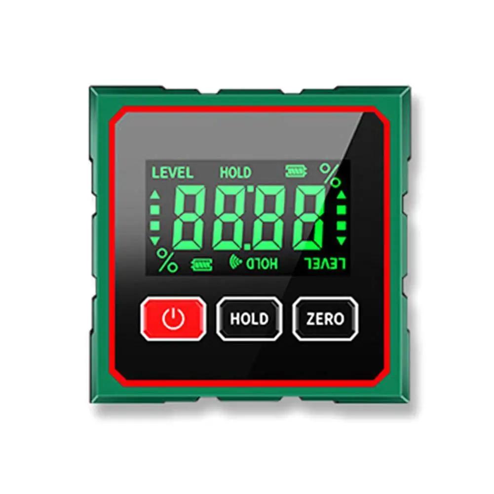 Цифровой уровень-угломер Магнитный Электронный Инклинометр Инструмент для деревообработки Угломер Угломер Искатель уровня Инструменты Угол Q1D6