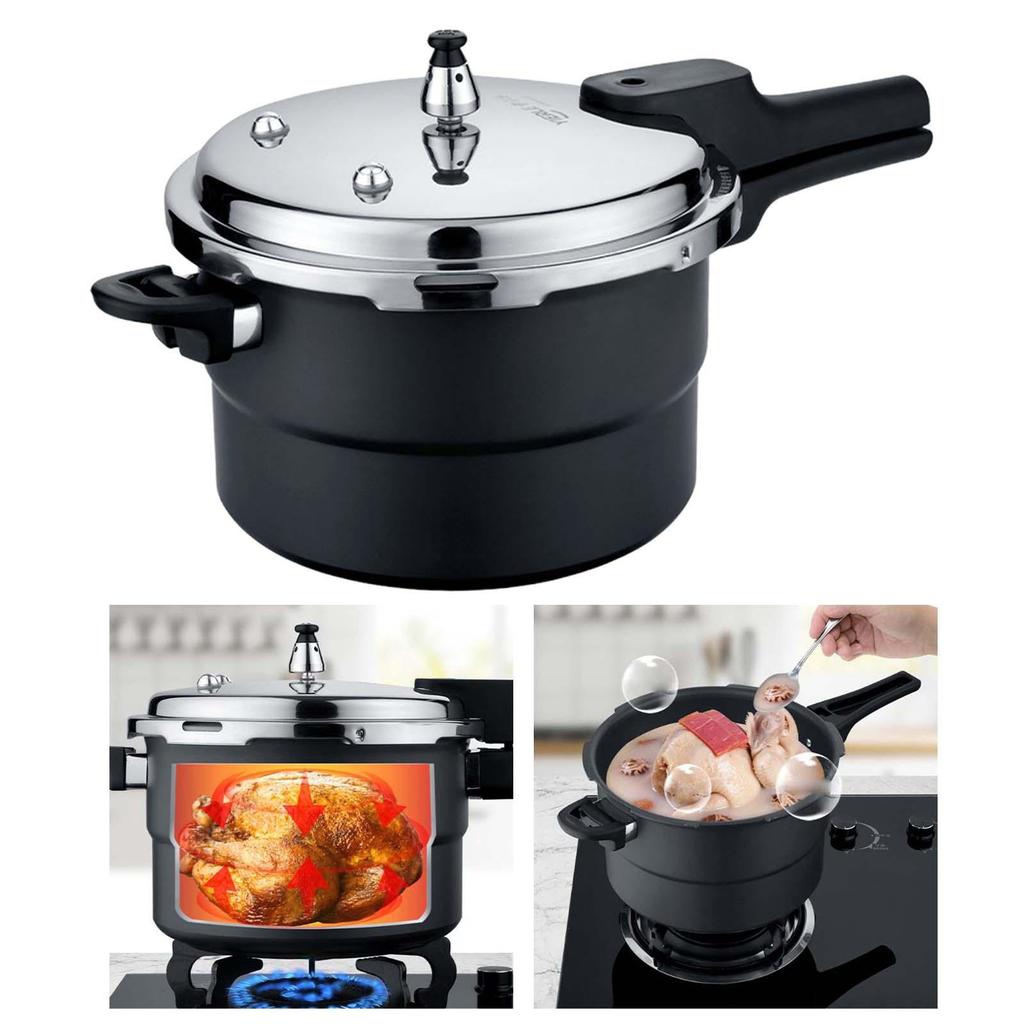 Cook Stainless Steel Pressure Pot for Gas And Induction Stoves - Easy Meal Prep Solution