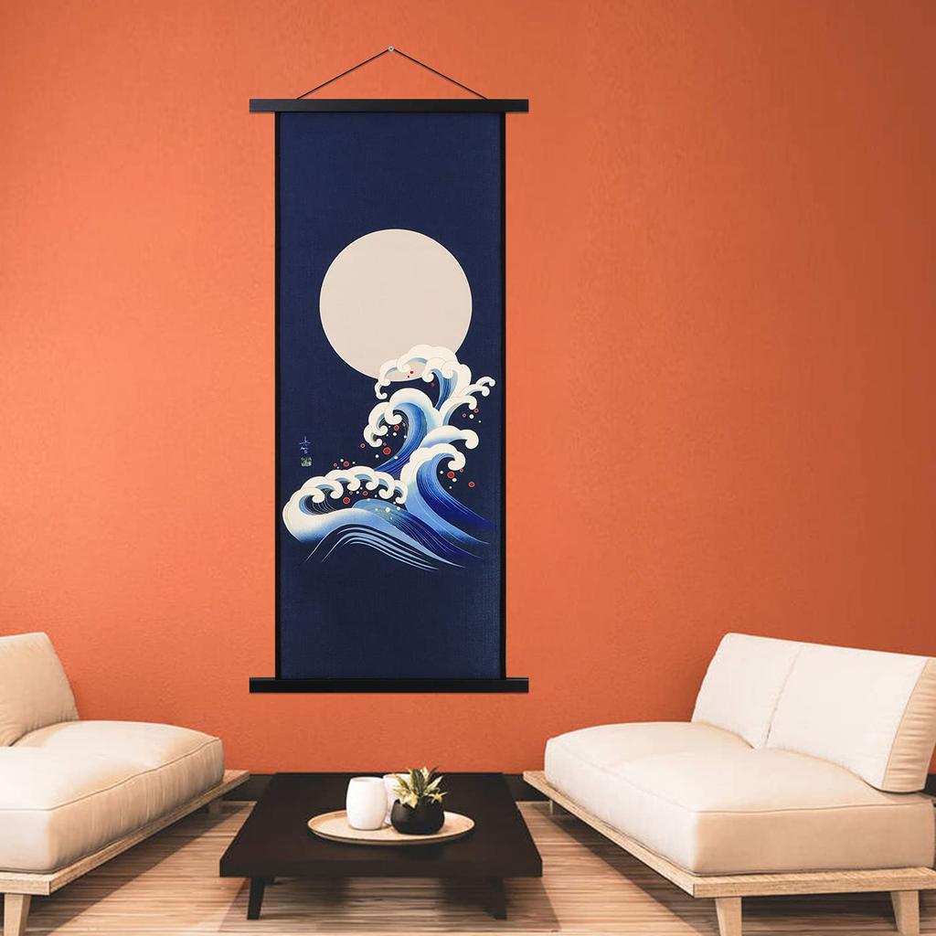 Benjia Tapestry Rod Magnet Natural Wood A4 Poster Frame Width 21cm Tenugui Poster Hanger Furoshiki Noren Rod Namie Amuro Wall Hanging Poster Interior