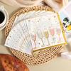 Birthday Napkins, 33x33cm 2-Ply Gold Stamped Champagne Glass with 5 Designs & Happy Birthday Text for Party Table Decor, 20pcs