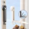 Drying Rack with Suction Cup Foldable Retractable Portable Clothes Drying Folding Clothes Racks Folding Wall-mounted Clothes