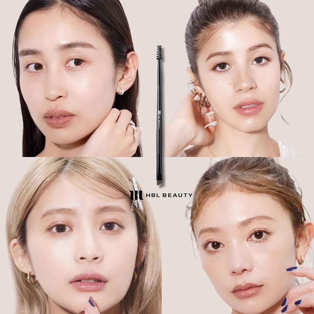 HBLBEAUTY 2-Wege Augenbrauenbürste 01 Spiralbürste Augenbrauenbürste für Natürliche, Weiche Augenbrauen, Raffinierter Look, Salon-Qualität, Professionelle Qualität, für Frauen