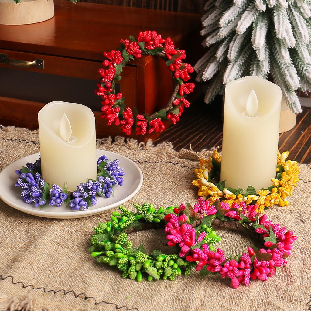 Christmas Candlestick wreath, New arrival Christmas wreath for home decor, Xmas tree decorations, New year's decor