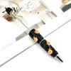 Rhinestone Writing Pen Beadable Pen, Glitter Plastic Beaded Halloween Pumpkin Ghost Skull DIY Set Gel Ink for Craft Making, School Office Supplies