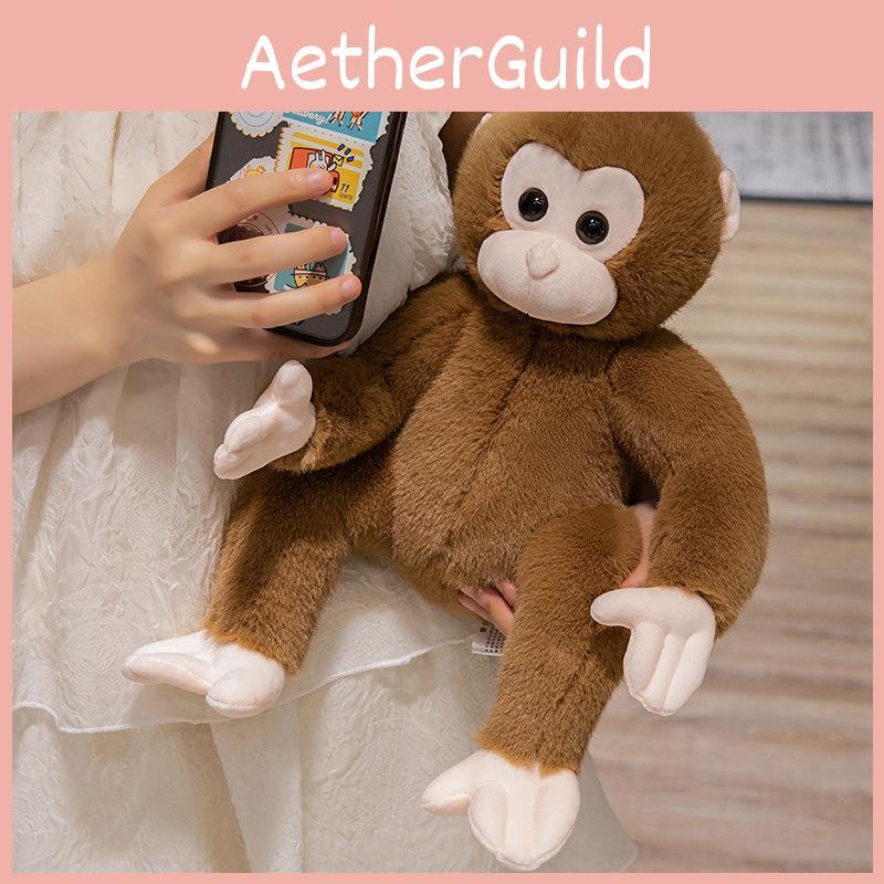 Monkey Plush Toy Cute Animal Cartoon Stuffed Doll Kids Birthday Decoration Gift