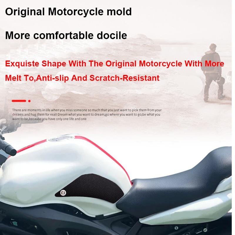 Pro motocykl YAMAHA FZ6 FZ-6 FZ 6 Fz6 2006-2010, protiskluzové PVC chrániče palivové nádrže, chrániče kolen, samolepky na brzdy
