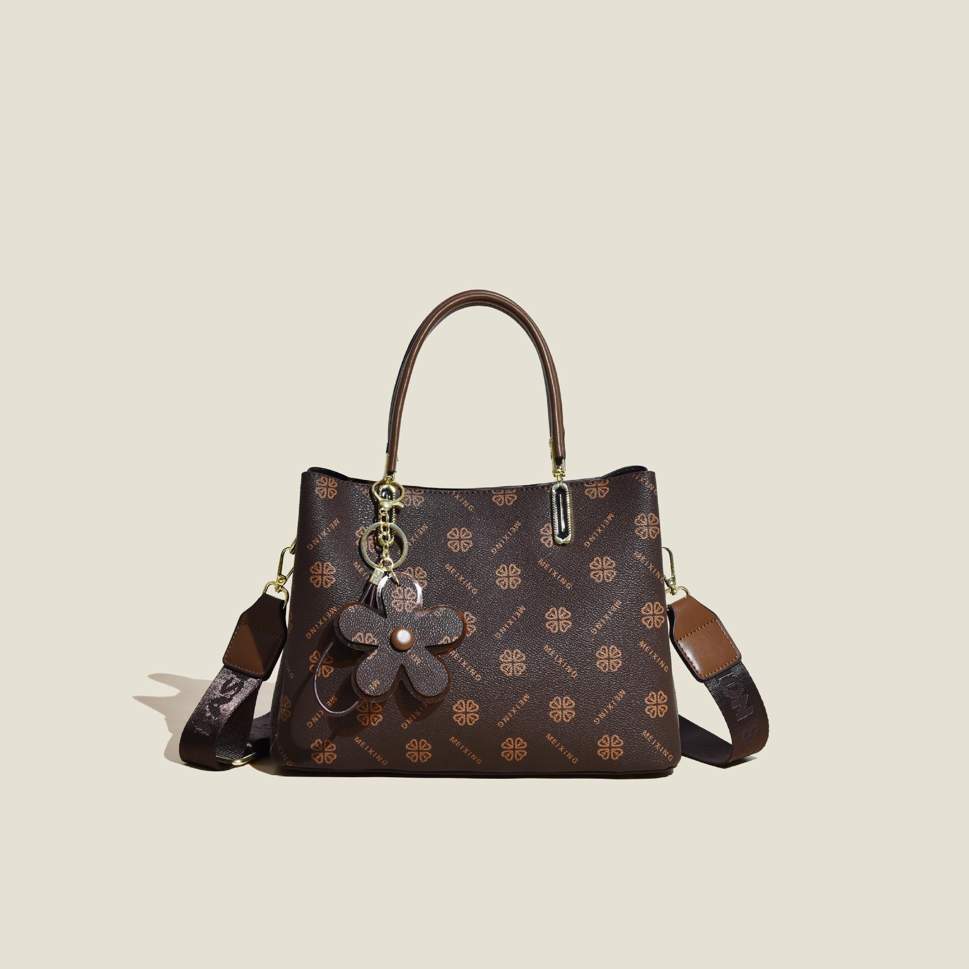 

Новая женская сумка модная универсальная сумка через плечо темпераментная сумка-ведро классическая печатная сумка