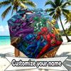 Custom Name Personalized Power Rangers Print Umbrella, Auto Open Close, 8‑Rib Sturdy Frame, Commute Camping Hiking Use, Birthday Gift