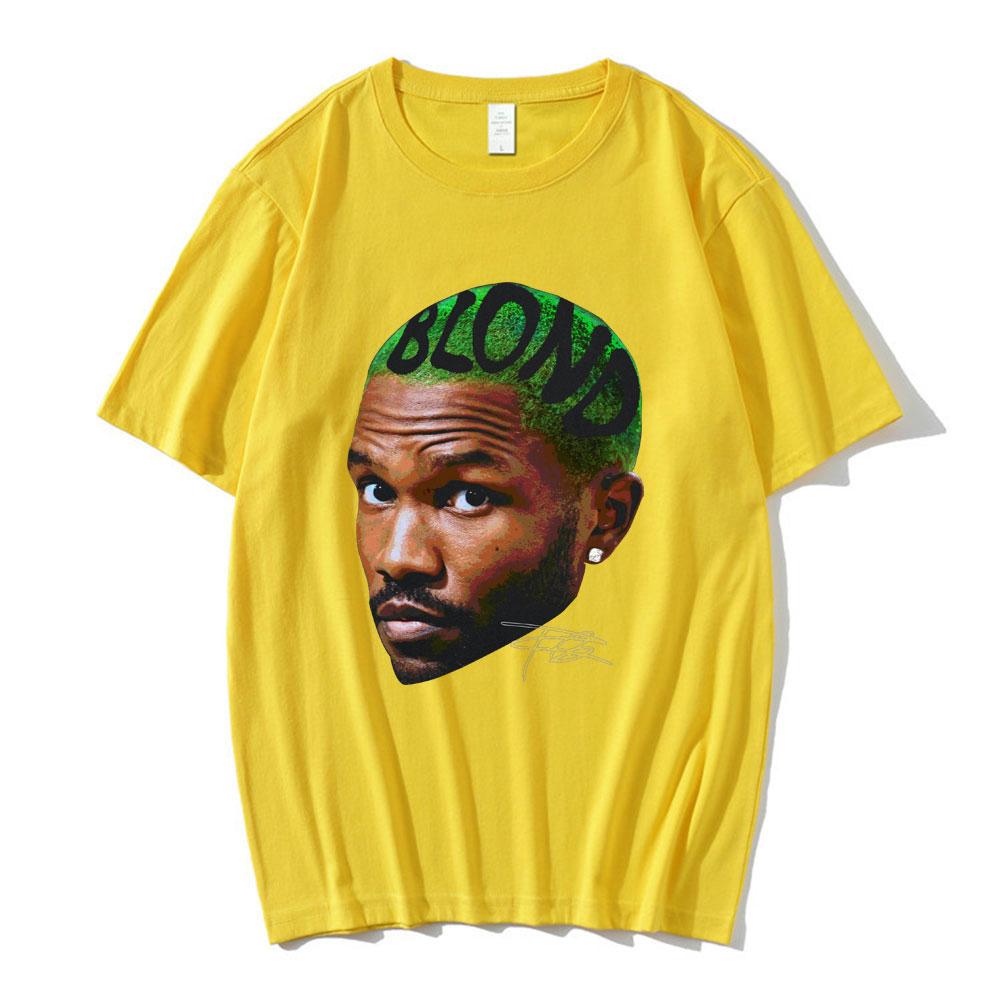 Frank Vintage Graphic T Shirt Blond Hip Hop Popular Music Singer RB Tshirt Men Women Fashion Oversized Short Sleeve Tshirts
