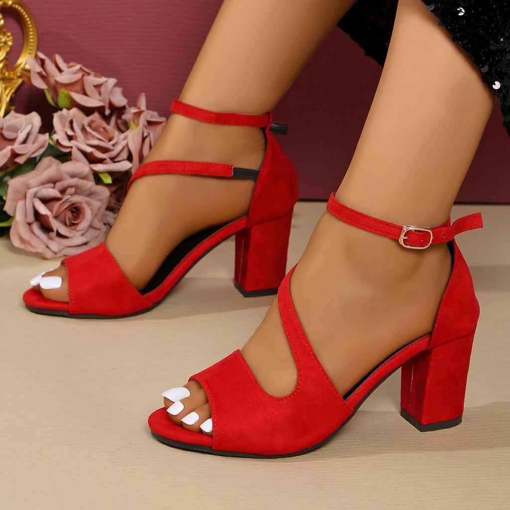 Women's Casual Fashion Chunky Heel Flat Sandals, Lightweight and Comfortable for All-Day Wear,Ideal for Daily Commuting,Leisure Travel,and Garden Life